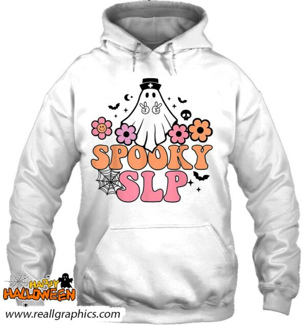 spooky slp speech language pathologist ghost halloween shirt 562 yeo21