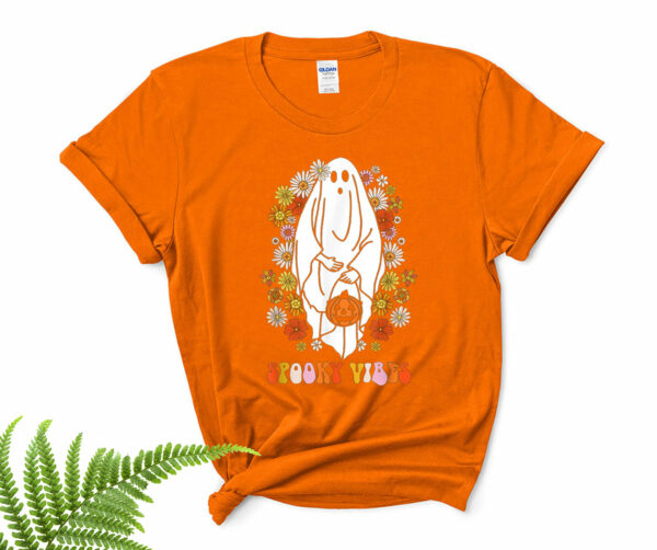 spooky vibes funny groovy hippie ghost halloween spooky ghost shirt 39 ildxtd
