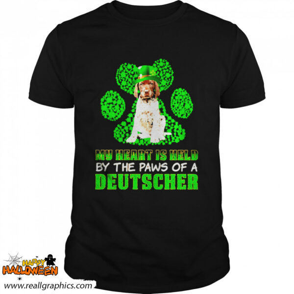st patricks day my heart is held by the paws of a german shorthaired pointer shirt 5 mx2jl