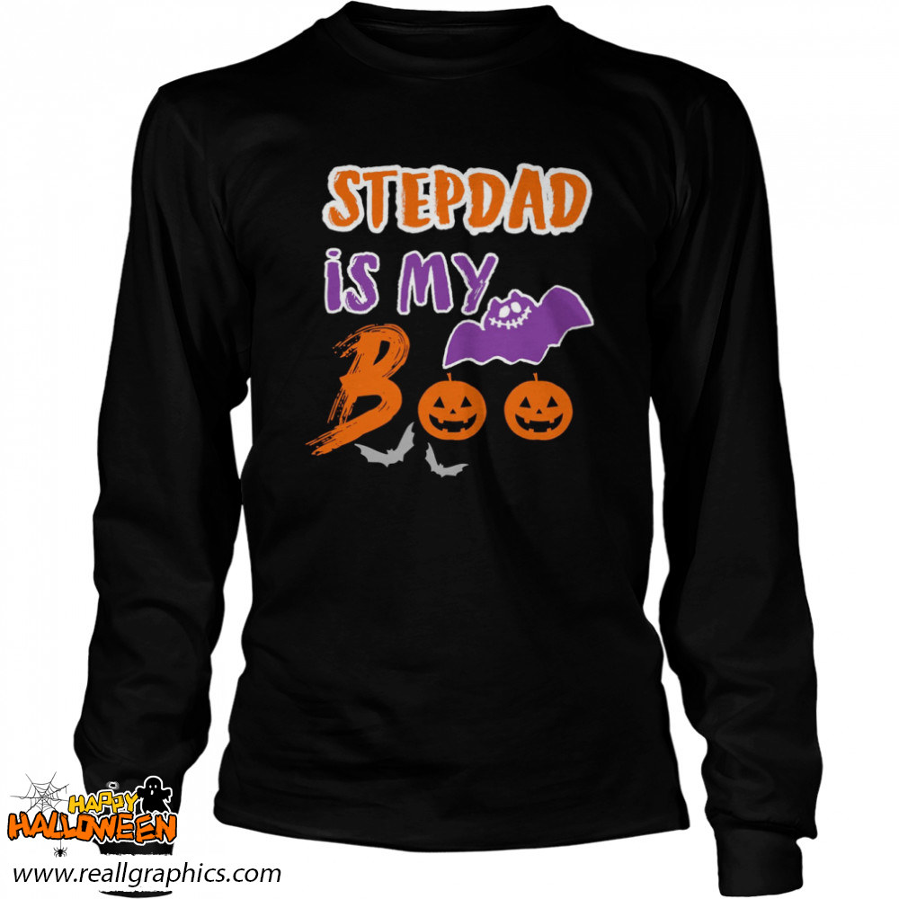 Stepdad Is My Boo Halloween Stepdad Shirt