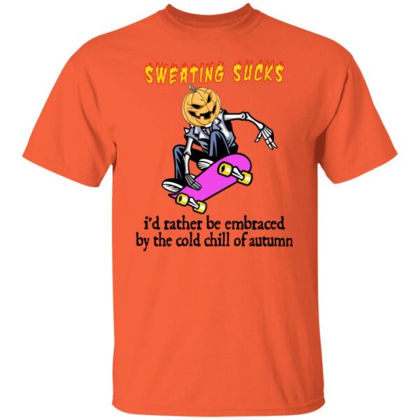sweating sucks skeleton pumpkin head halloween funny t shirt 2 rg1ic