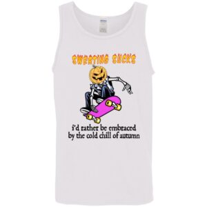 sweating sucks skeleton pumpkin head halloween shirt 9 yruuh3