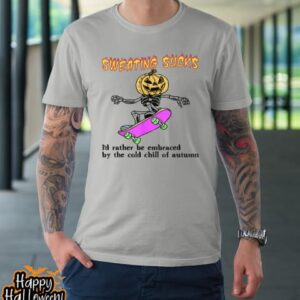 sweating sucks skeleton pumpkin head halloween t shirt 1066 u0x5sh