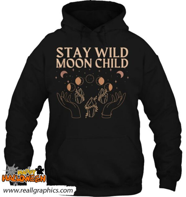 tarot card aesthetic witchy celestial stay wild moon child shirt 922 vrex9