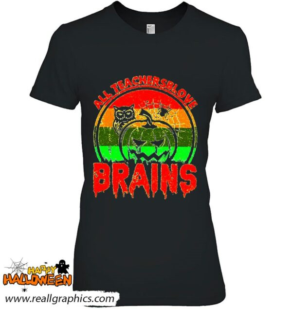 teachers love brains halloween shirt 997 jc2ju