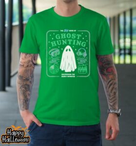the big book of ghost hunting funny halloween t shirt 643 o2vniq