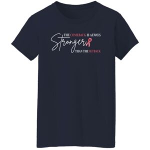 the comeback is always stronger than the setback breast cancer shirt 9 mnywk8