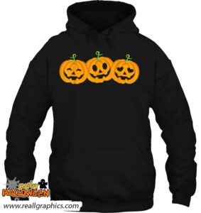 three halloween pumpkins jack o lantern faces shirt 926 caz9a