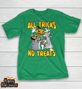 tom and jerry halloween all tricks no treats spooky garbage t shirt 490 ggglcq