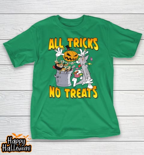 Tom And Jerry Halloween All Tricks No Treats Spooky Garbage Shirt