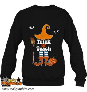 trick or teach funny halloween costume ideas for teachers shirt 803 ndzmh