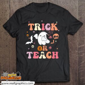 trick or teach tshirt retro vintage groovy shirt 215 wPDWf