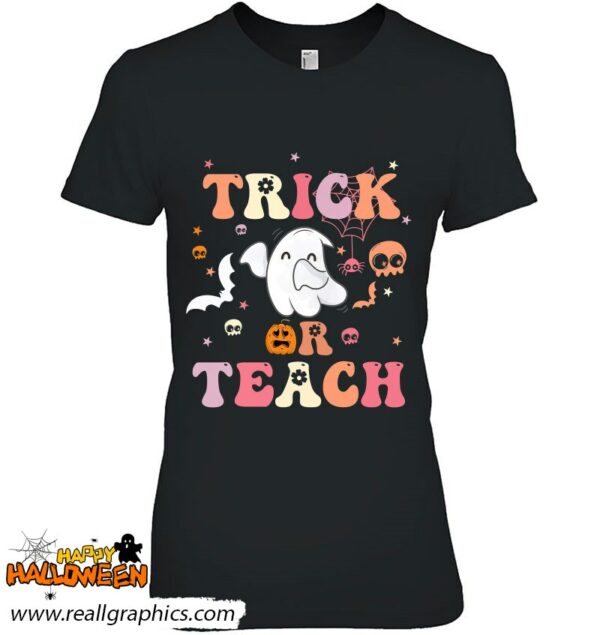 trick or teach tshirt retro vintage groovy shirt 216 yyx9q
