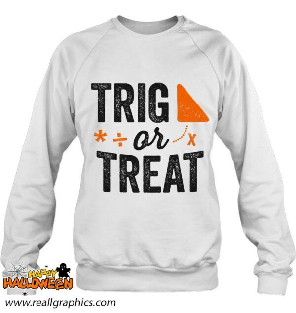 trig or treat math halloween teacher school gift shirt 358 u0eyc