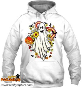 vintage floral ghost cute halloween boo funny groovy graphic shirt 257 qk1op