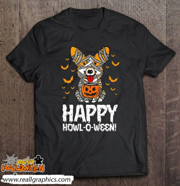 welsh corgi witch happy howl o ween halloween dog lovers shirt 804 jas0j