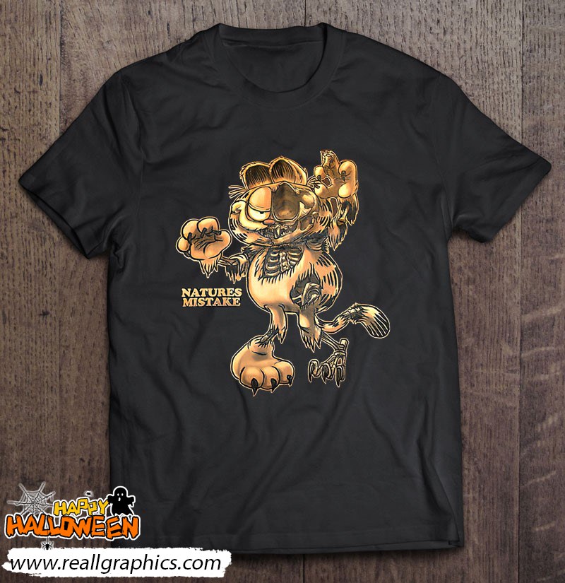 Zombie Garfield Natures Mistake Shirt