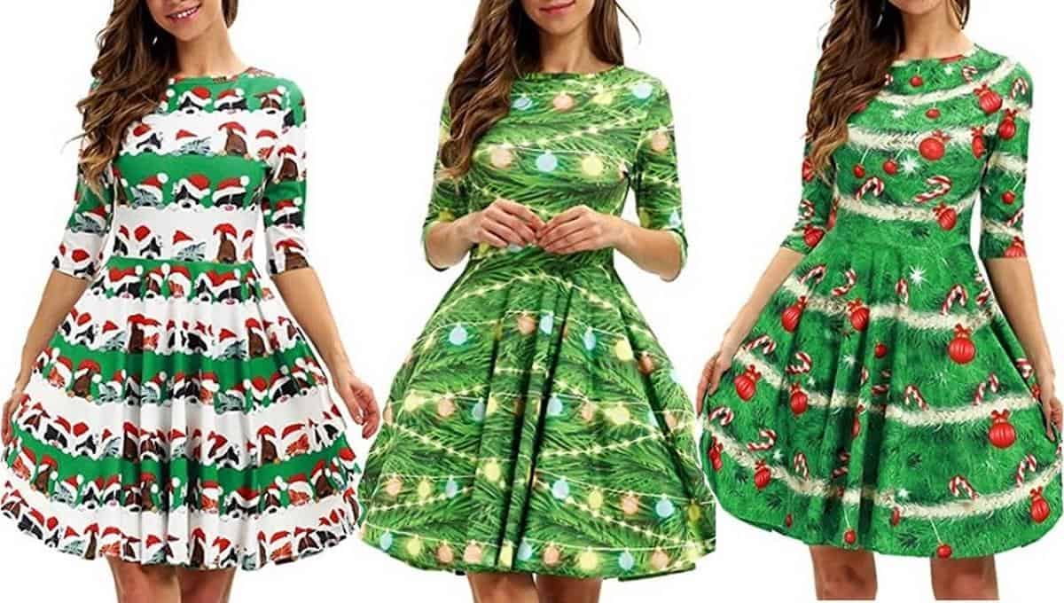christmas patterned costumes