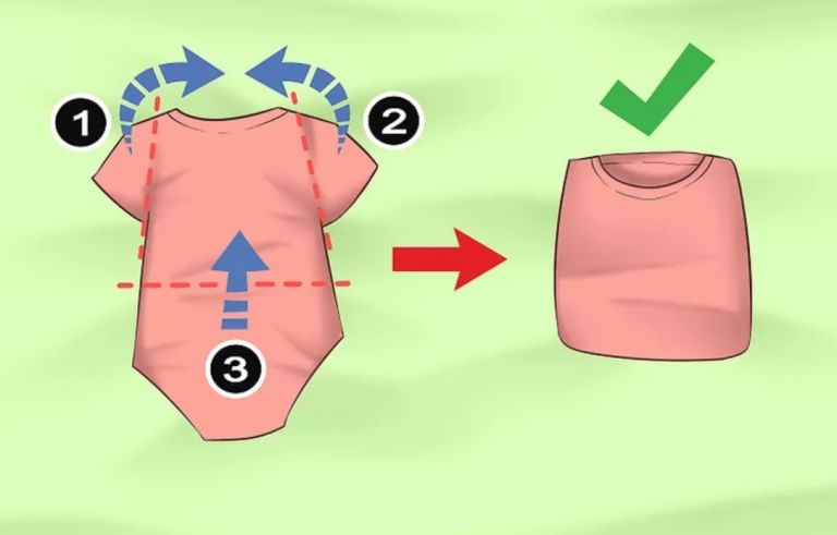 How to fold “super compact, super-beautiful” newborn clothes in just 2 minutes