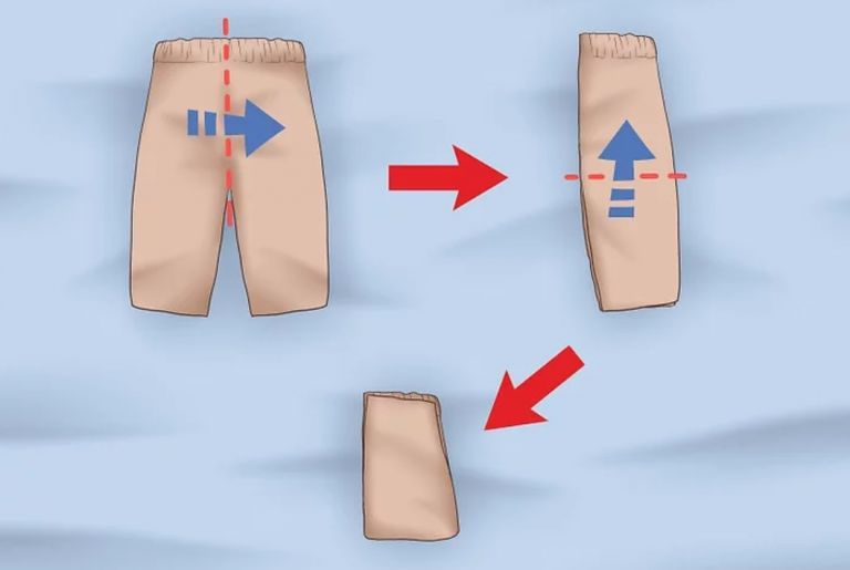 folding newborn pants