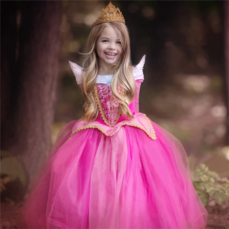 princess costume christmas new year halloween girls dress up kids dresses for girls cosplay clothing