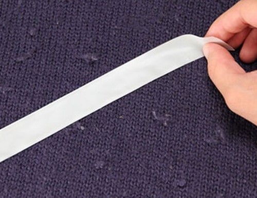 use adhesive tape to renew ruffled shirts