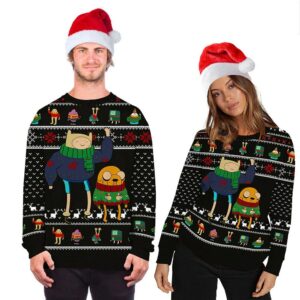 adventure time ugly christmas sweater funny 2022 1 cvu2we