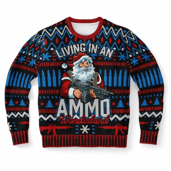 ammo wonderland ugly christmas sweater 1 urvxlq