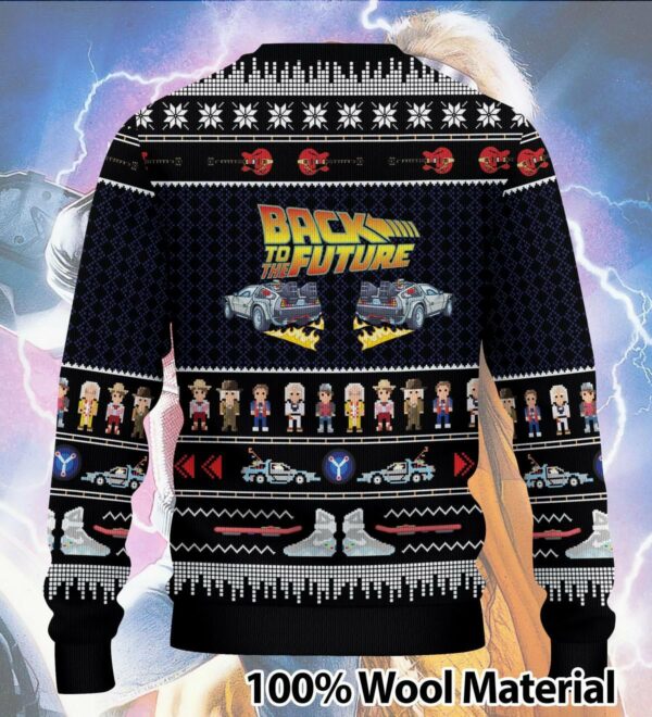 back to the future christmas ugly sweater 3 gx3n8e