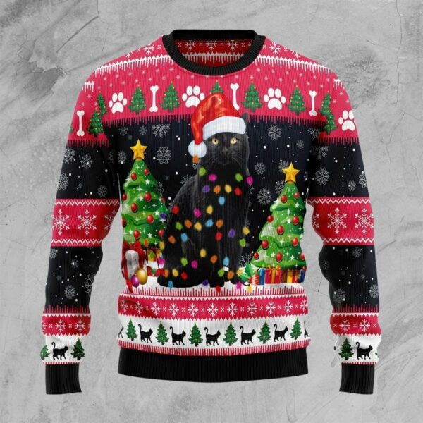 black cat light ugly christmas sweatshirt sweater 1 kpznwt