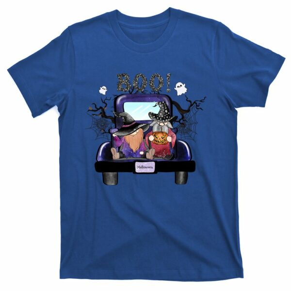 boo gnome vintage car funny halloween t shirt 1 z3fp9x