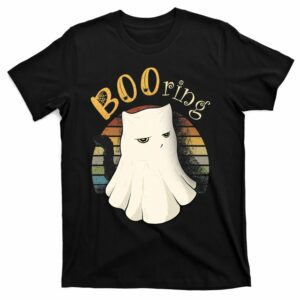 booring halloween pun cat lover ghost costume retro vintage t shirt 1 vcgnyb