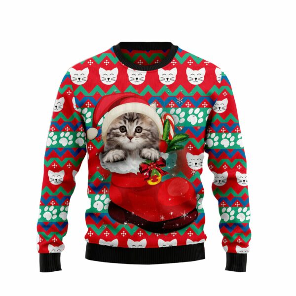 cat socks ugly christmas sweater gift 2022 1 ywg8ok