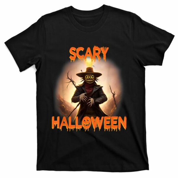 creepy scary terrifying macabre scarecrow happy halloween t shirt 1 jbupfl