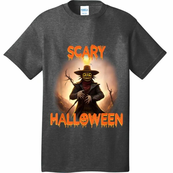 creepy scary terrifying macabre scarecrow happy halloween t shirt 2 fcbfqh