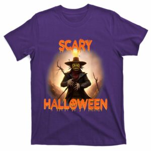 creepy scary terrifying macabre scarecrow happy halloween t shirt 6 jbktdc