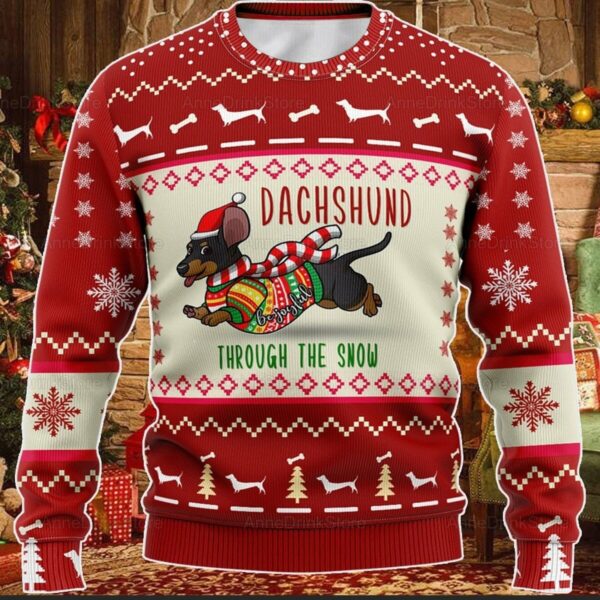 dachshund christmas gift all over print sweater 1 qgztpx