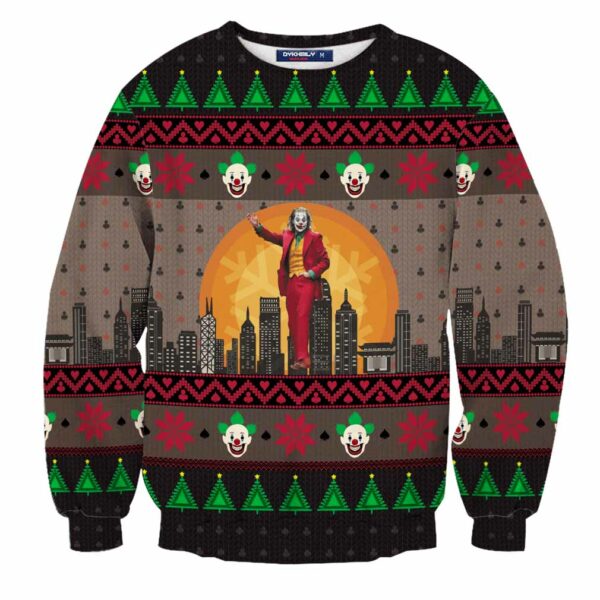 dc joker ugly christmas sweater 3d gift 1 apsvjy