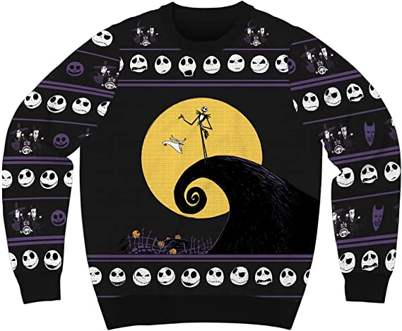 disney the nightmare before ugly christmas sweater 1 bpuavc