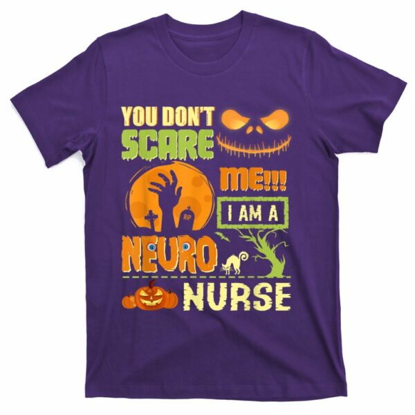 dont scare neuro nurse halloween neurology rn funny quotes t shirt 6 jt4x41