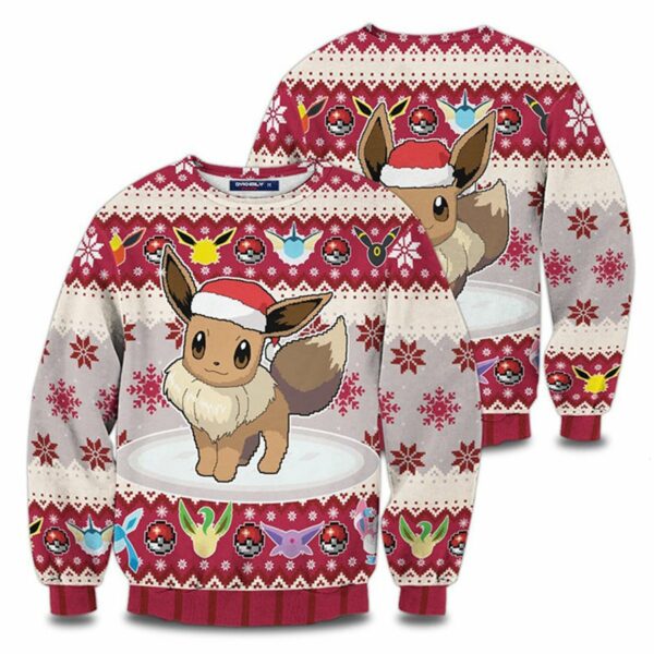 eevee christmas sweater 2022 gift for fan 1 l6ec0q