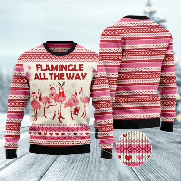 flamingo sweater 2022 funny family gifts 1 yzrm5d