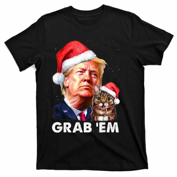 funny trump cat grab em christmas trump t shirt 1 yzerer