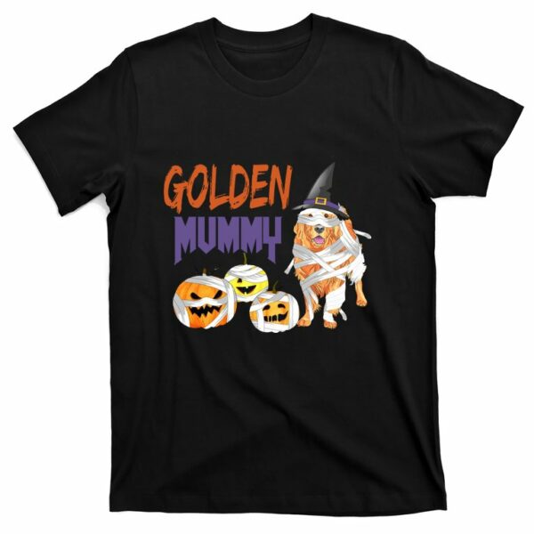 golden mummy retriever pumpkin halloween t shirt 1 hgjryl