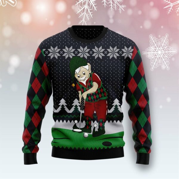 golf lover ugly christmas sweatshirt sweater 1 rgnqia