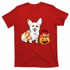 halloween costume welsh corgi mummy dog lover t shirt 7 qrlpfn