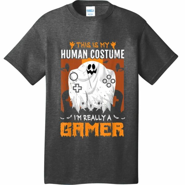 halloween funny this is my human costume im really a gamer t shirt 2 p0ctvq