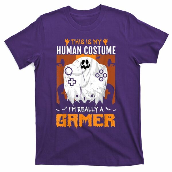 halloween funny this is my human costume im really a gamer t shirt 6 gsvbul