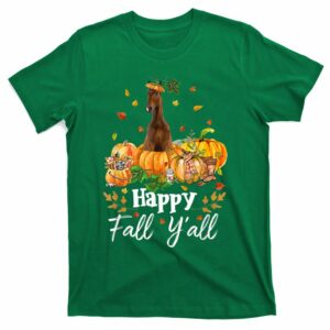 happy fall yall horse thanksgiving horse lover halloween t shirt 3 snlmat