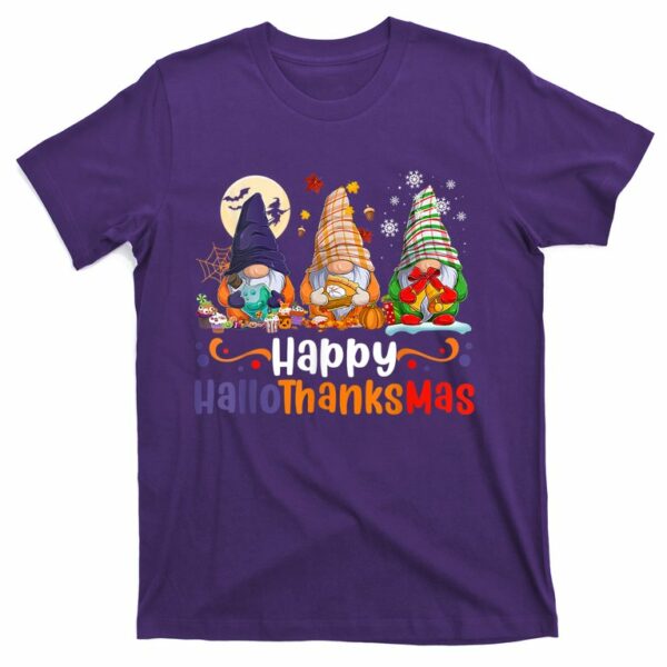 happy hallothanksmas three gnomes halloween christmas t shirt 5 gkbvo8